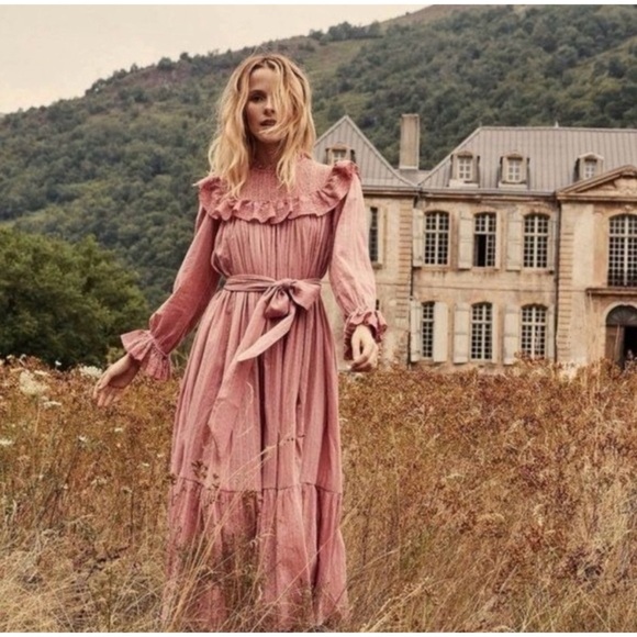 DOEN Bon Bon Pink Hillside Maxi Dress - Picture 3 of 10